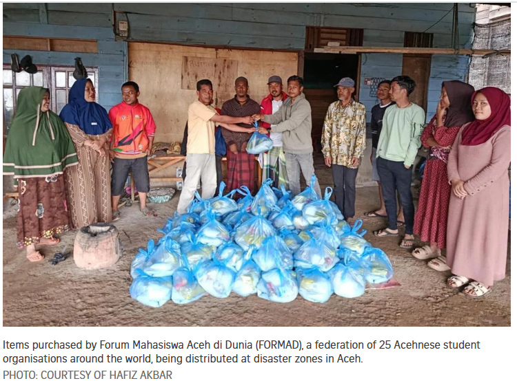 Acehnese student in Singapore leads global relief push as deadly floods hit province